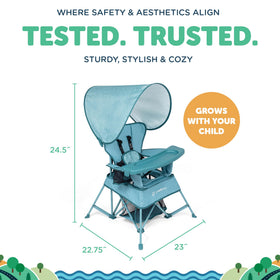Baby Delight Go With Me Venture chair in stand mode for early walkers.