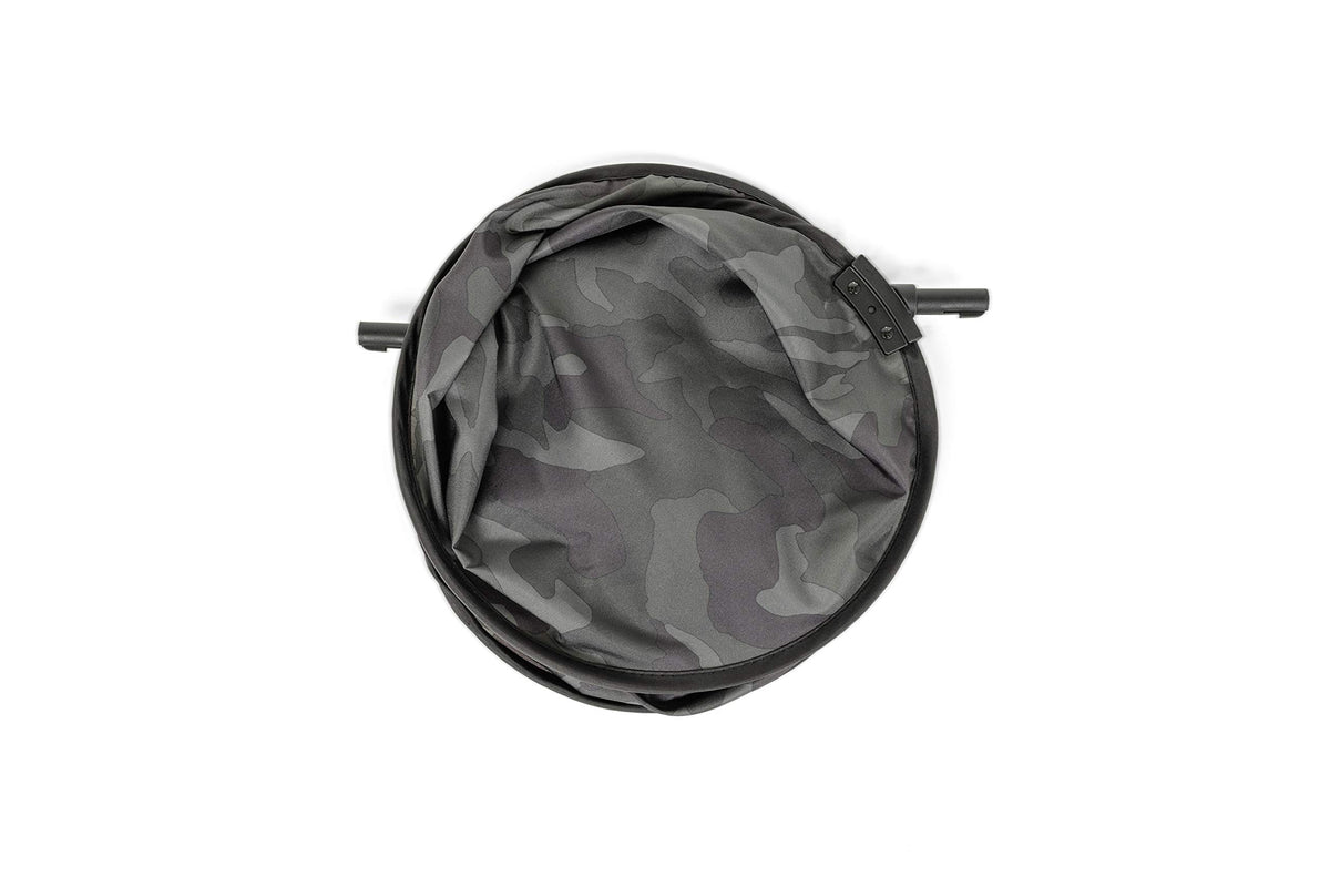 Lightweight frame with carry bag enables quick portability.