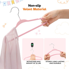 Babyrish space-saving design keeps the nursery closet neat and accessible