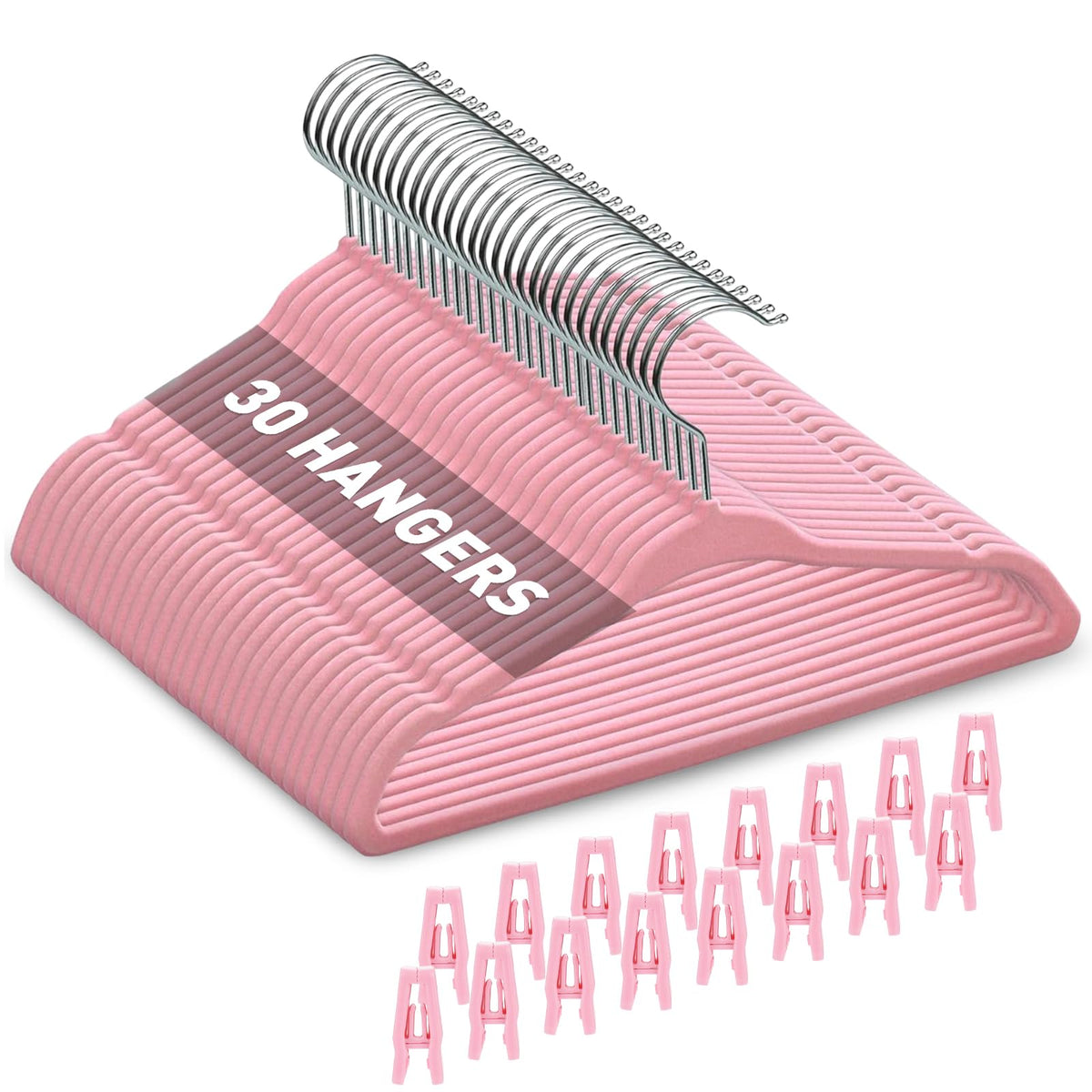 Babyrish velvet baby hangers with clips keep tiny outfits organized and wrinkle-free