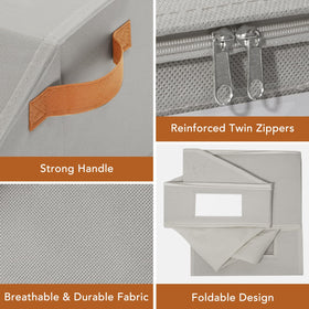 Baesyhom hat organizer features sturdy handles for easy relocation.
