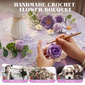 Bafeil crochet bouquet gesang flower: unique texture for any room
