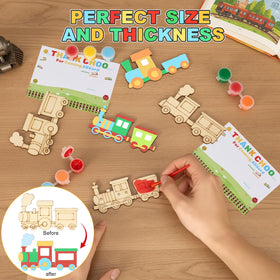 Bafeil train paint colors set for easy DIY coloring at home.