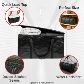 BAG-THAT! 10-pack fits neatly on closet shelves for organized storage.