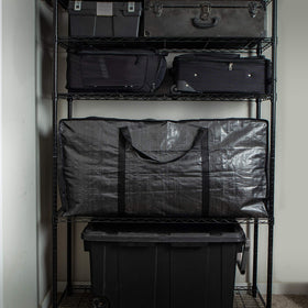 BAG-THAT! XXL zippered tote with double pull zipper for easy packing.