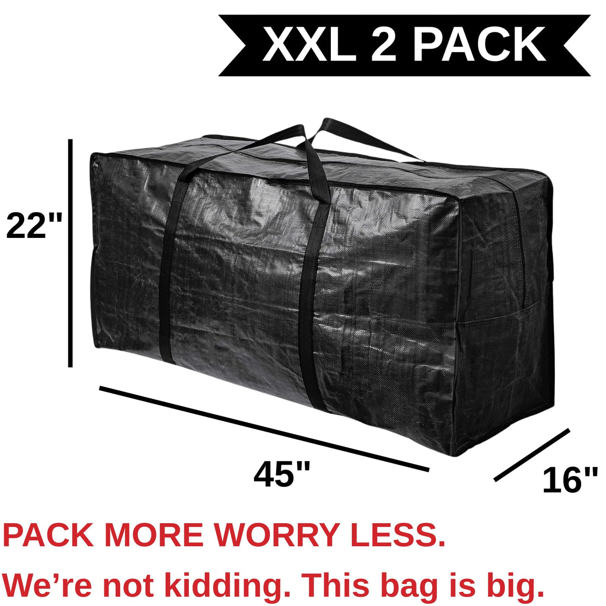 BAG-THAT! Heavy-duty polypropylene bag built to hold up to 100 lbs.