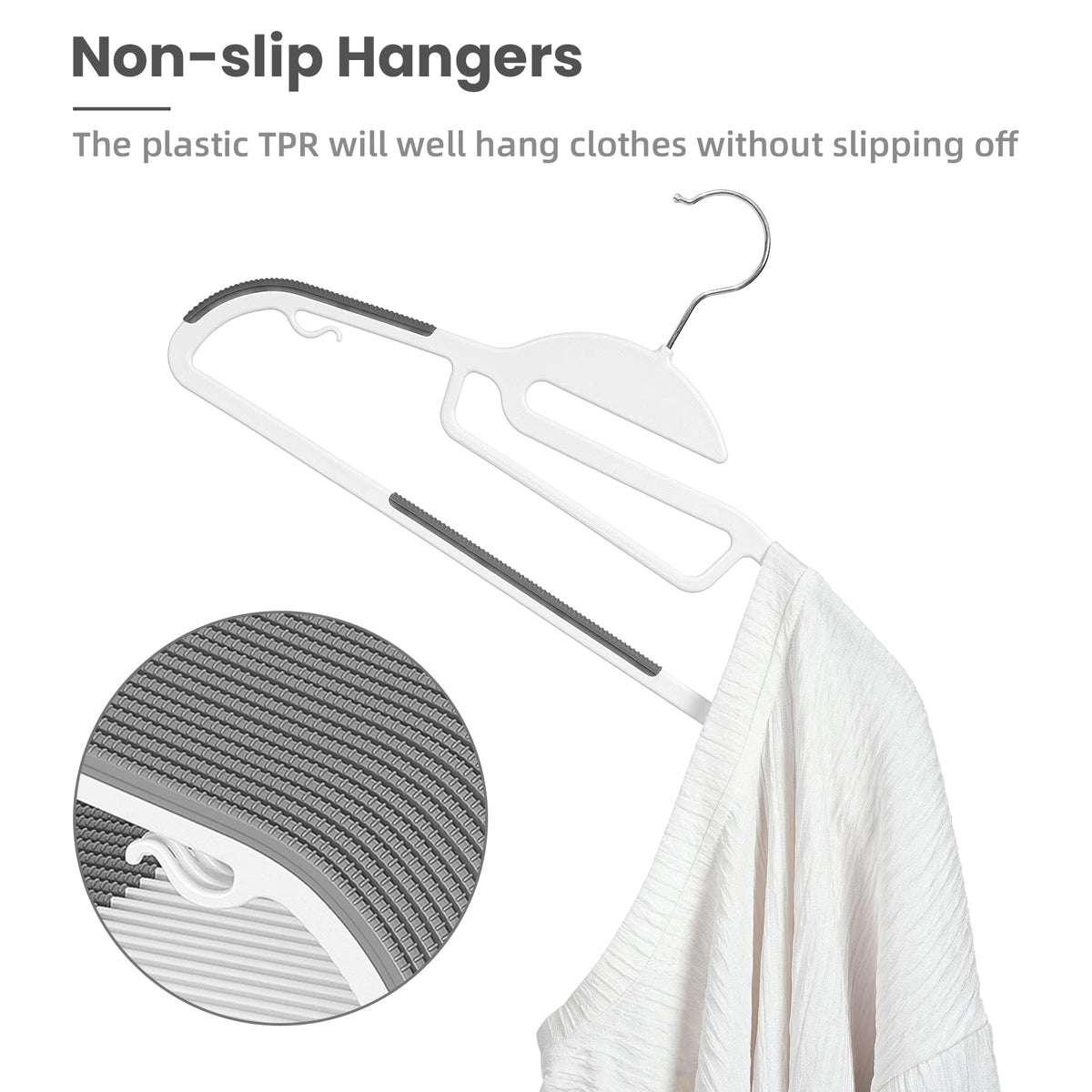 Bagail 360° swivel hook hanger easy access in compact closets.