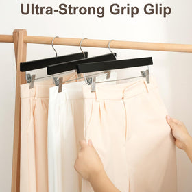 BAGAIL adjustable clip pants hanger fits multiple clothing sizes