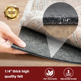 BAGAIL BASICS dense felt surface close-up reduces movement and dampens noise.
