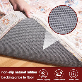 Protects floors from scratches and scuffs while absorbing impacts.