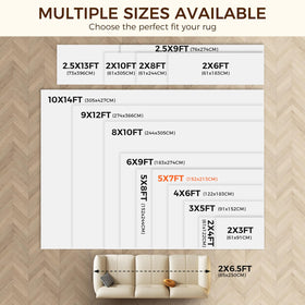 Breathable grid design of BAGAIL BASICS rug pad aids vacuuming and friction reduction.
