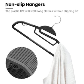 Bagail heavy-duty hangers featuring S-shape design protecting collars