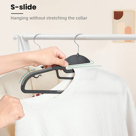 Bagail space-saving hangers maximizing closet capacity and order