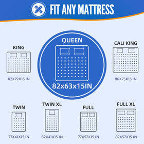 BAGAIL blue twin-xl mattress bag with sturdy handles