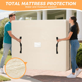 BAGAIL bag with buckle straps secures the mattress for safe transport.