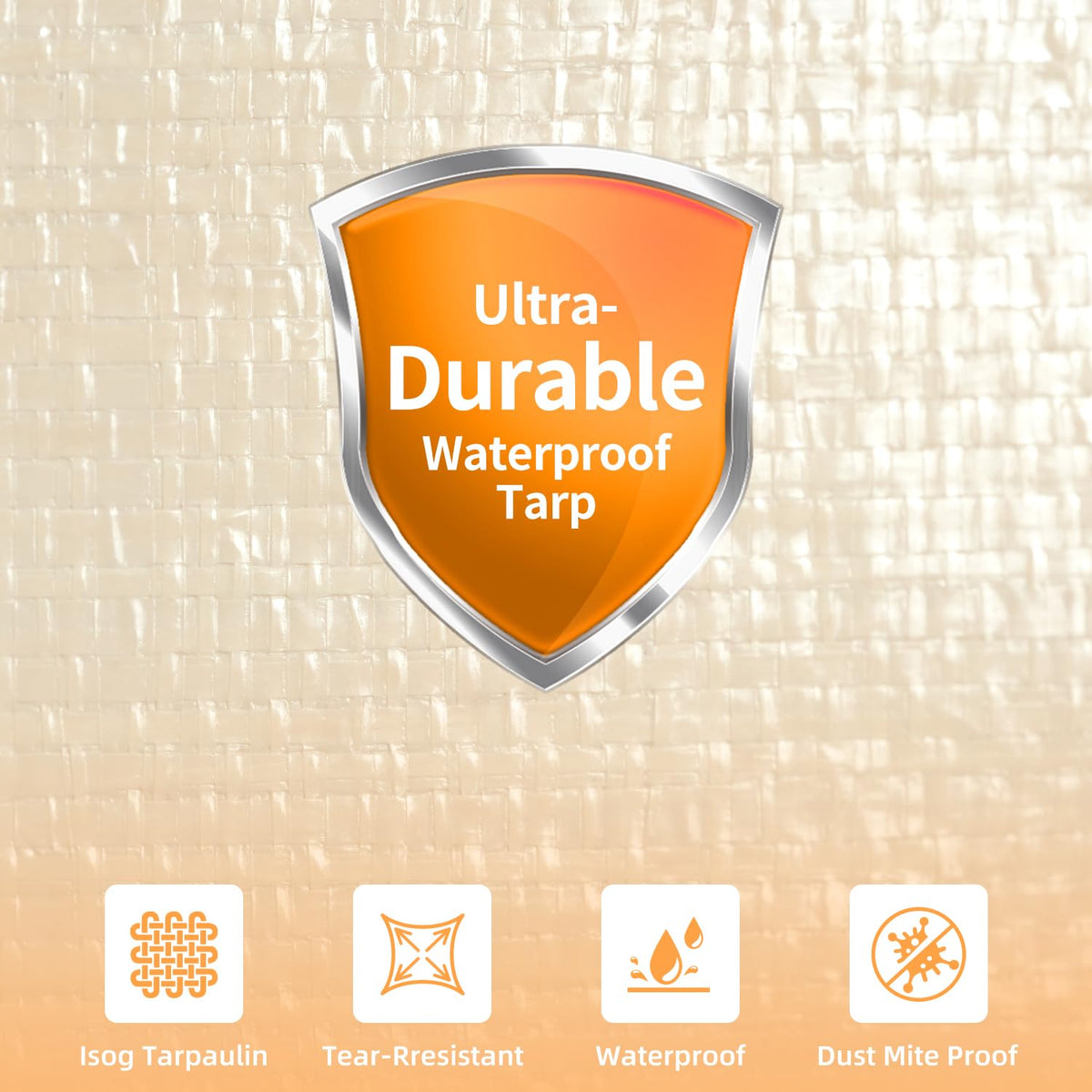 BAGAIL waterproof tarpaulin provides protection from dust and moisture.