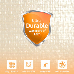 BAGAIL waterproof tarpaulin provides protection from dust and moisture.