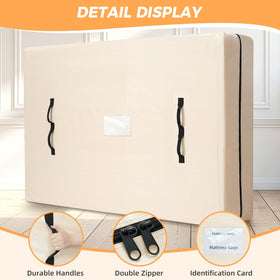 BAGAIL mattress bag with smooth zip allows easy sealing and access.