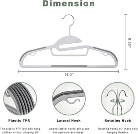 Bagail S-shape hangers protect collars from deformation.