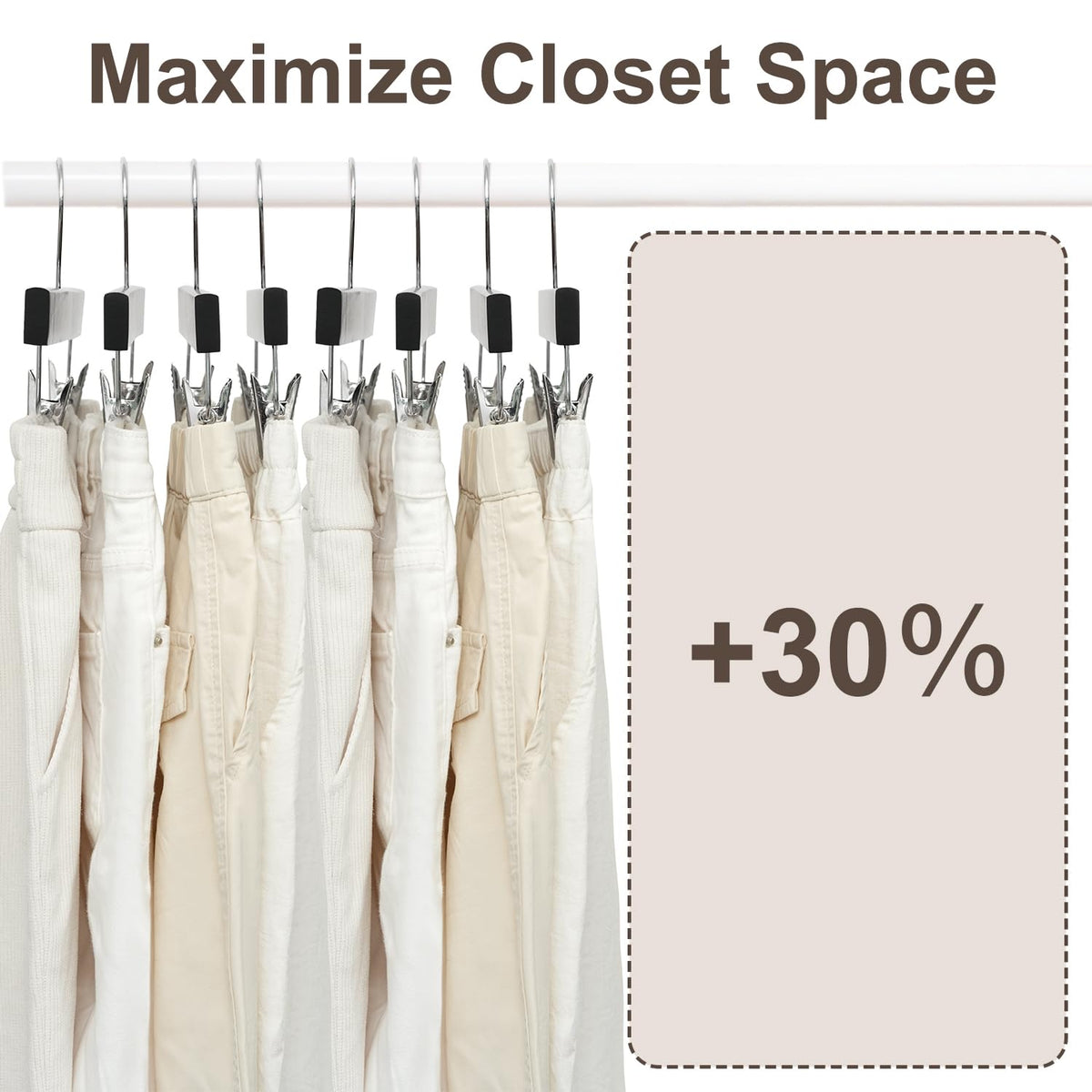 BAGAIL versatile wooden hanger for skirts and tees