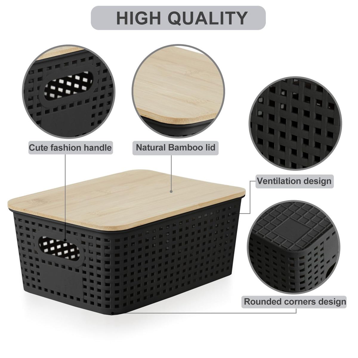 Bagnizer stackable bin maximizes pantry and desk space.