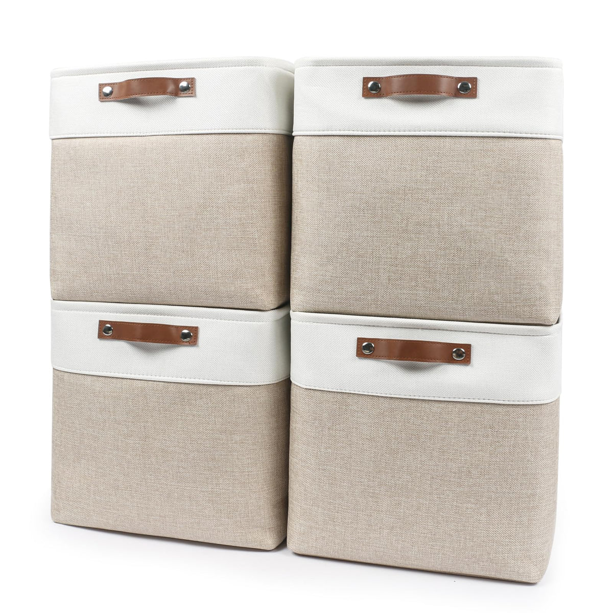 Bagnizer 13x13 cube storage bin front view, great for closet organization.