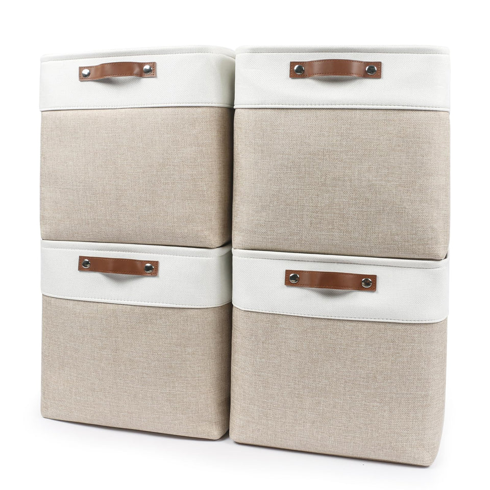 Bagnizer 13x13 cube storage bin front view, great for closet organization.