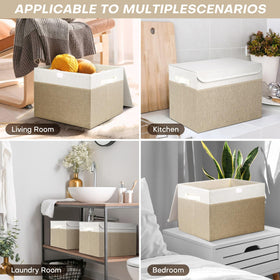 Bagnizer dust-protection bin lid, helps keep contents clean when stored.