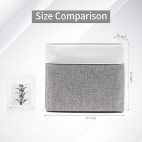 Bagnizer foldable storage basket collapsed to save space
