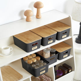 Bagnizer included labels speed up categorization and clutter reduction.