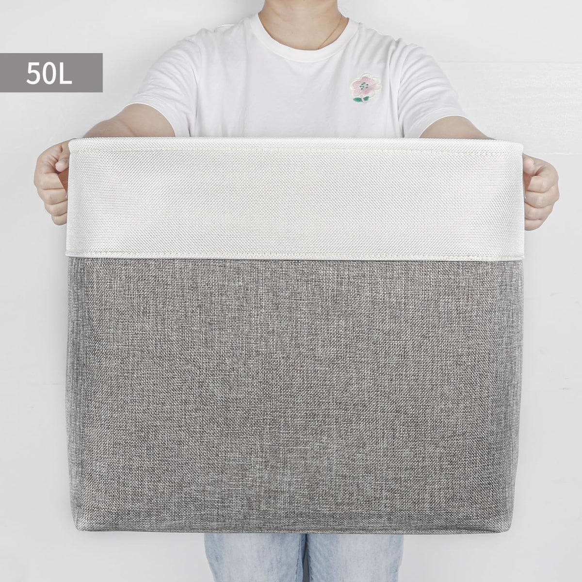 Interior lining closeup of Bagnizer basket highlighting durable fabric