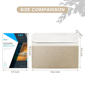 Bagnizer large 22-quart linen storage bin with stackable design for space-saving storage.