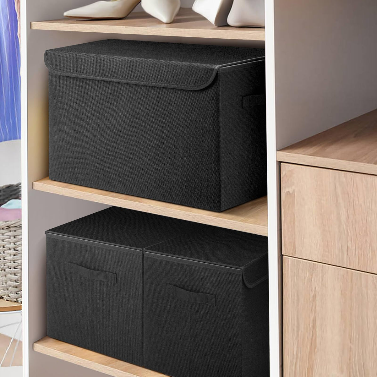Bagnizer multi-purpose storage bin ideal for living rooms, dorms, and more.
