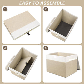 Bagnizer stackable storage bin body closed, sturdy for heavy loads.