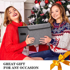 Bagnizer stackable storage bin designed for shelves and closets.