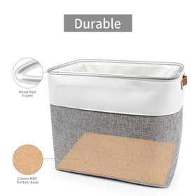 Bagnizer basket on living room shelf blending with decor