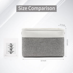 Bagnizer storage bin placed in a bedroom closet for clothes organization.