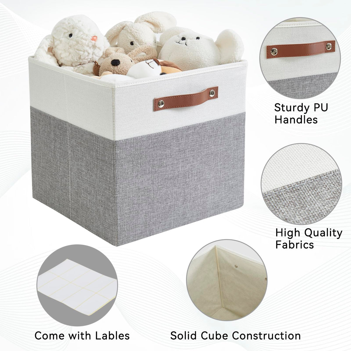 Bagnizer storage bin with riveted edges for long-lasting daily shelf use.