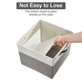 Gray-white storage cubes blend with various decor styles