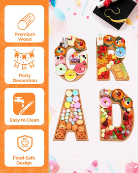 Bagrox wooden letters designed for heavy-duty serving and safe display.