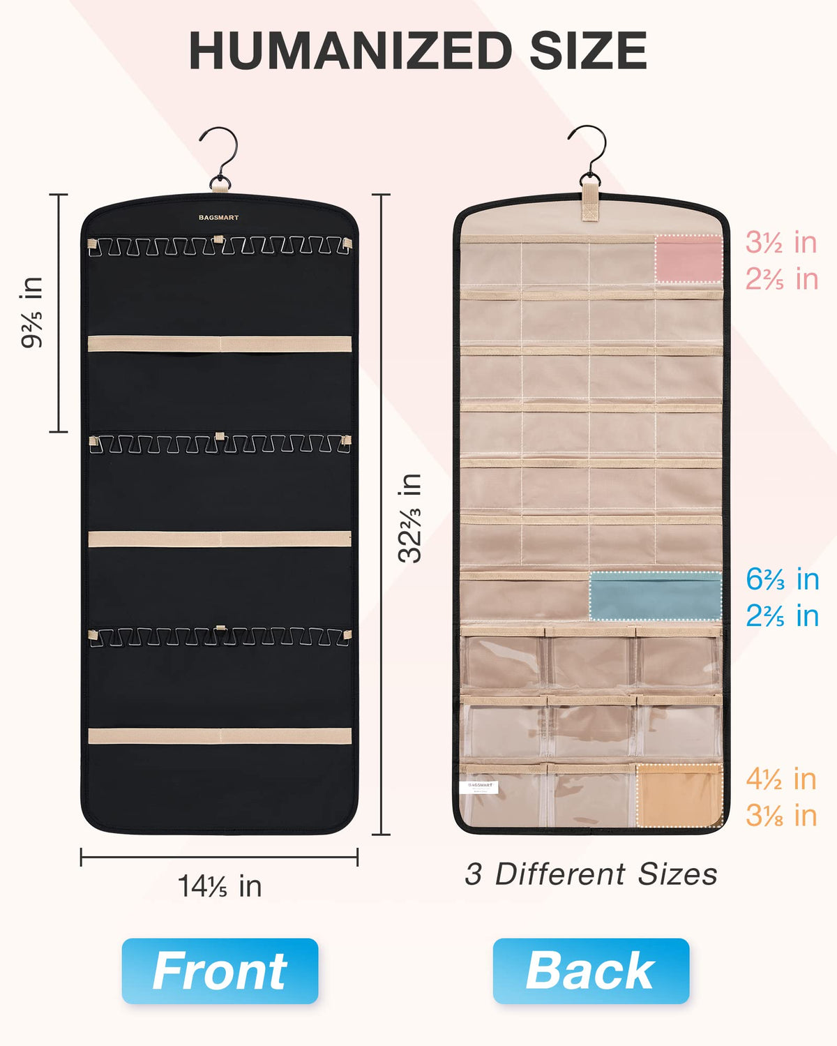 BAGSMART 20 PVC sealed bags protect jewelry during travel
