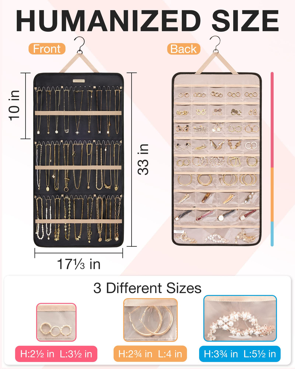 BAGSMART 360-degree rotating hanger for flexible placement