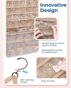 BAGSMART 360-degree rotating hanger lets you reach items from any direction.