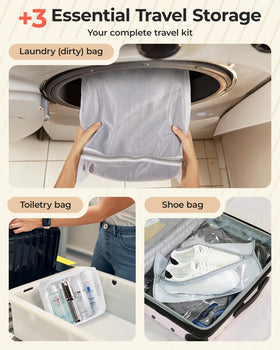 BAGSMART bundle in suitcase streamlines packing and organization