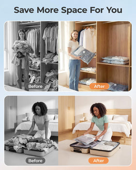BAGSMART double-zip-seal bags provide secure airtight storage