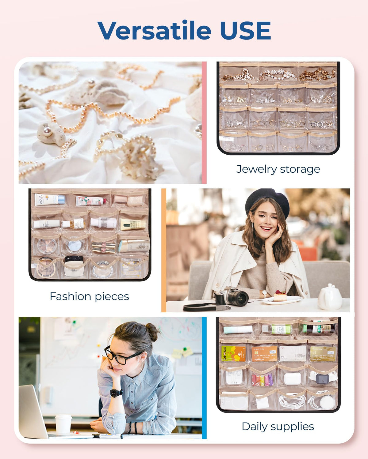 BAGSMART foldable design makes travel storage compact and convenient.