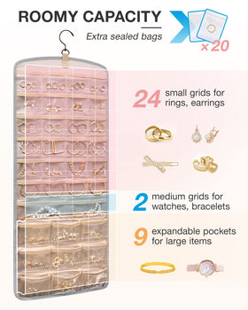 BAGSMART two-sided rotating hanger view highlighting compact layout.