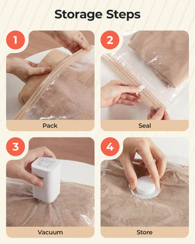 BAGSMART reusable airtight bags guard against moisture and odors