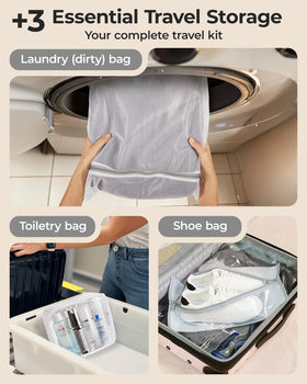 BAGSMART wide-mouth bags for easy loading of thick fabrics