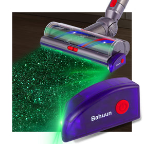 Bahuun green laser vacuum attachment highlights hidden dust for easier cleaning.